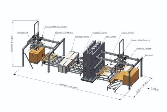 4X8 Меламинный пресс с коротким циклом